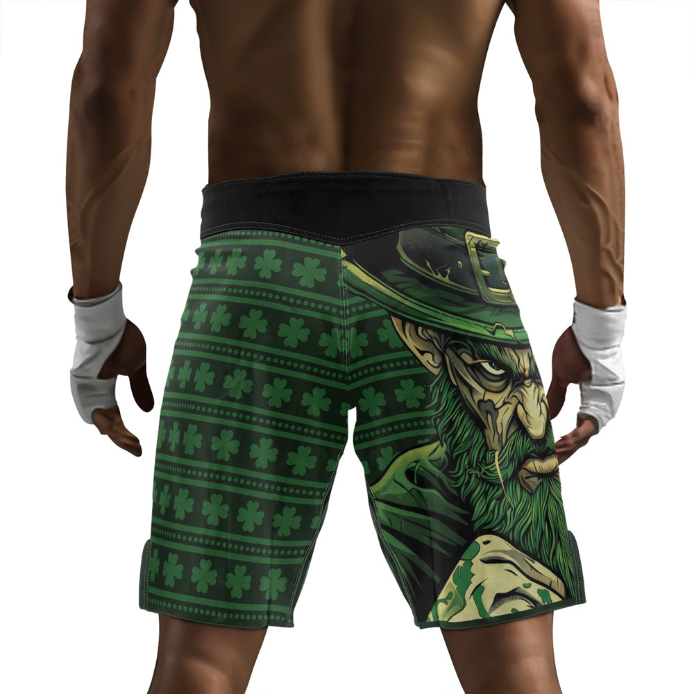 Rashninja Fighting Irish Leprechaun Fist Men's Fight Shorts