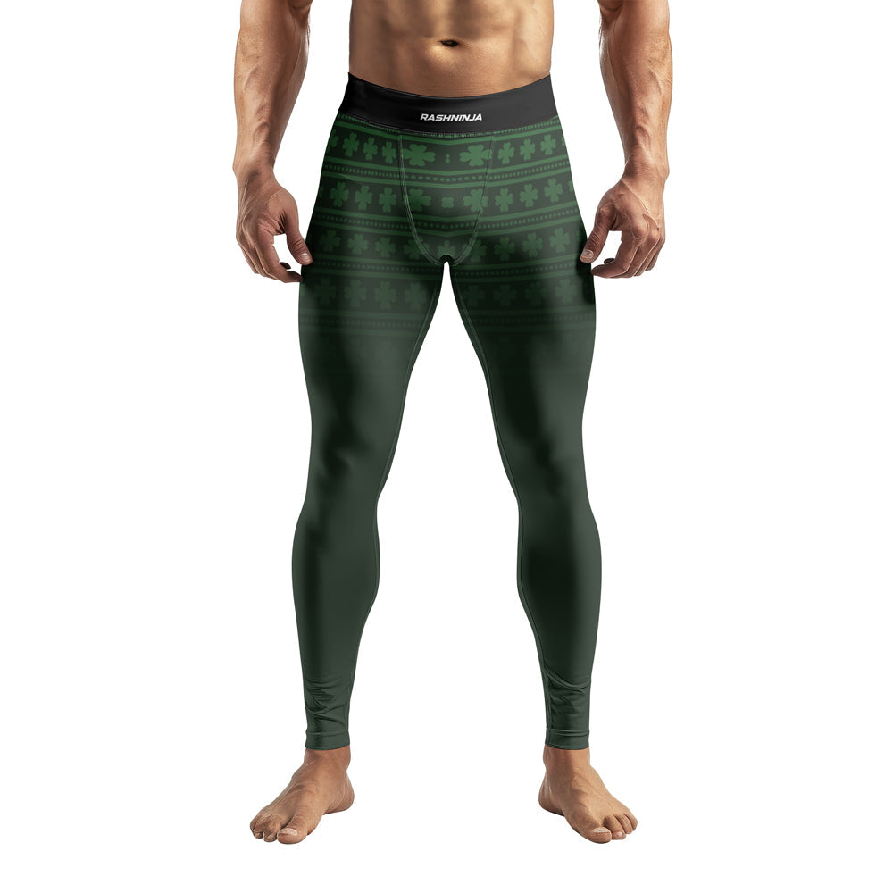 Rashninja Fighting Irish Leprechaun Fist Men's Spats