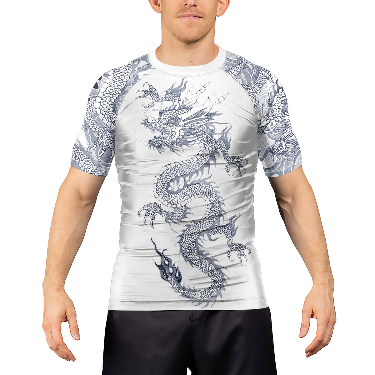 Ember Raign Rashninja Dragon Ember Reign Men's Short Sleeve Rash Guard