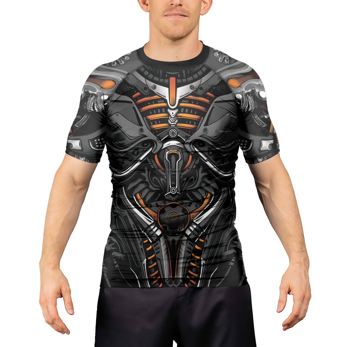 Road Rash Armor Rashninja Cyber Armor Vanguard Men's Short Sleeve Rash Guard