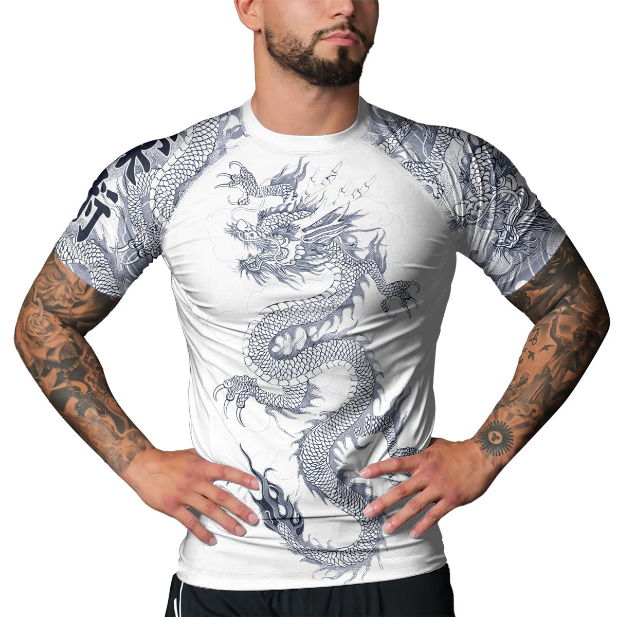 Ember Raign Rashninja Dragon Ember Reign Men's Short Sleeve Rash Guard