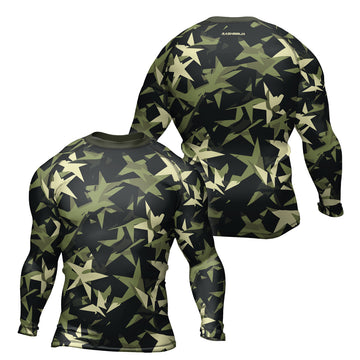 Rashninja Camouflage Star Mirage Men's Long Sleeve Rash Guard