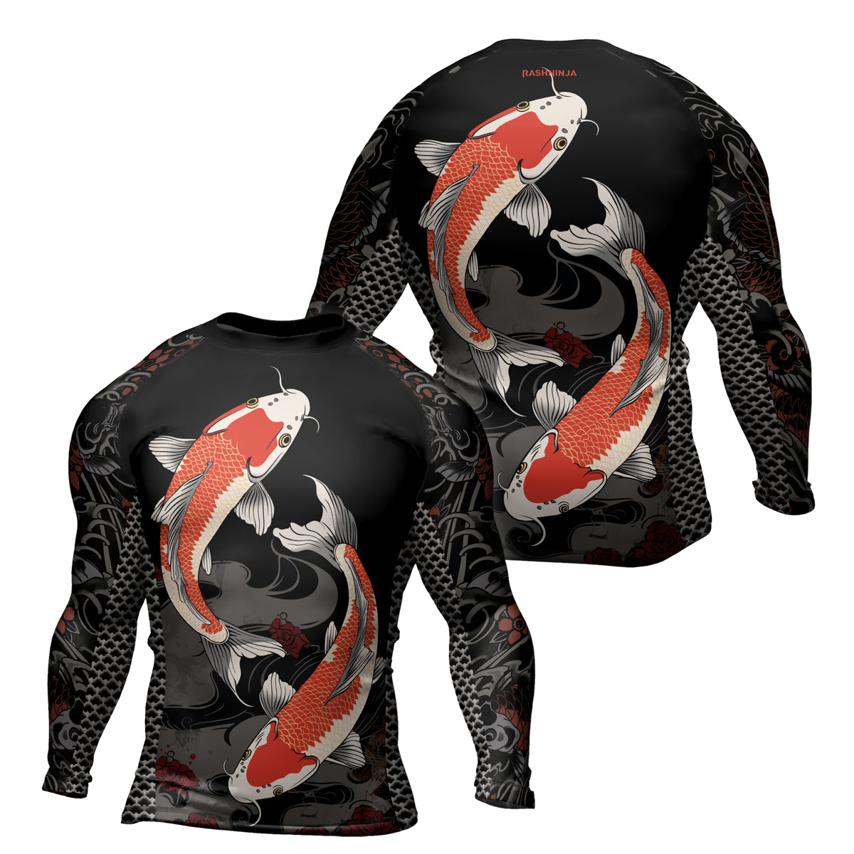 Rashninja Samurai Koi Legacy Men's Long Sleeve Rash Guard