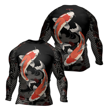 Rashninja Samurai Koi Legacy Men's Long Sleeve Rash Guard