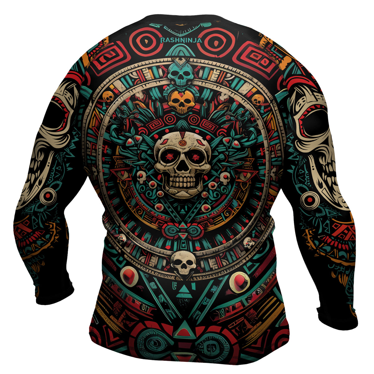 Rashninja Aztec Sun Warrior Men's Long Sleeve Rash Guard

