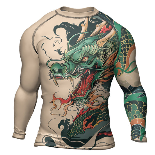 Rashninja Dragon Ascent Glory Men's Long Sleeve Rash Guard
