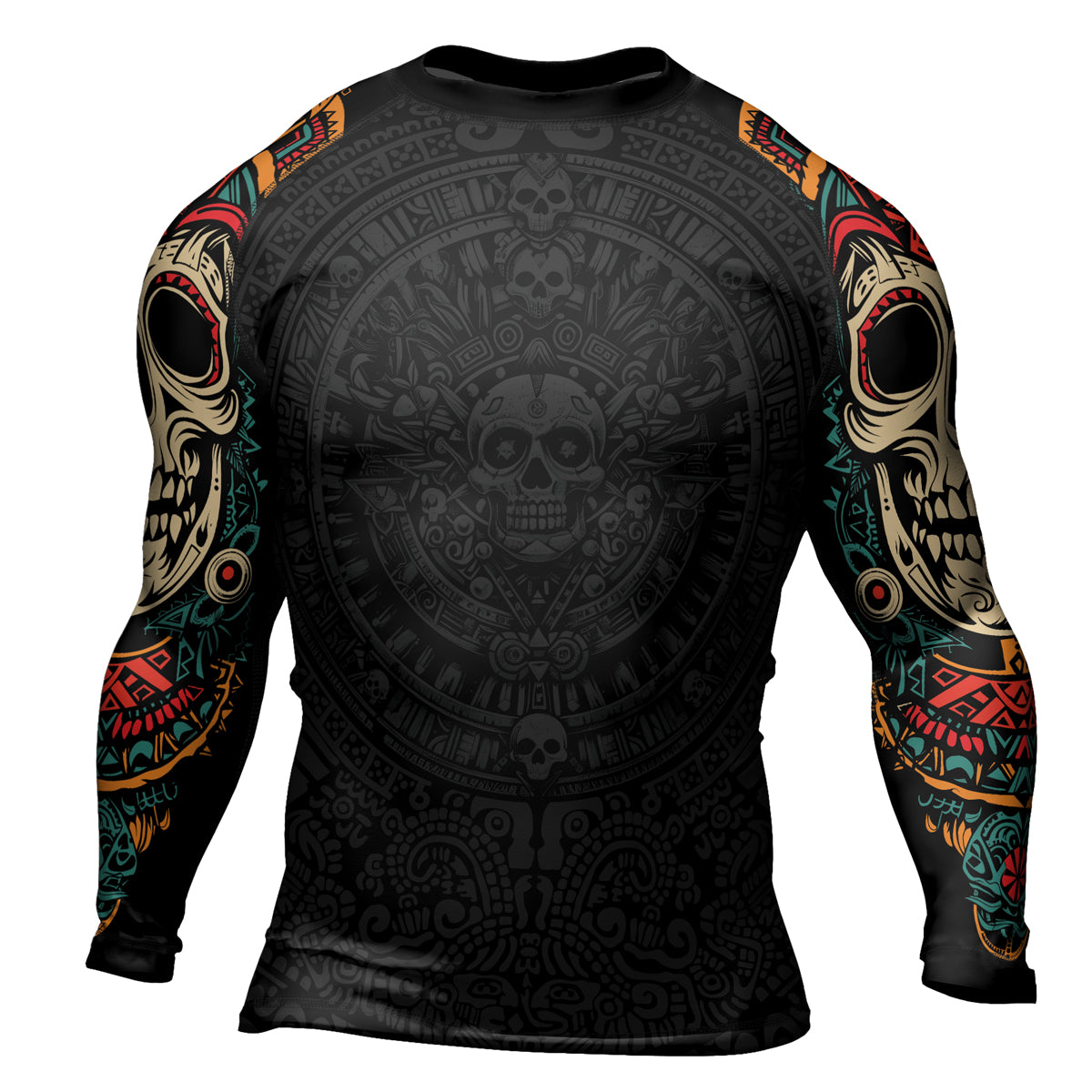 Rashninja Aztec Sun Warrior Men's Long Sleeve Rash Guard


