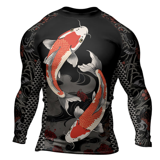 Rashninja Samurai Koi Legacy Men's Long Sleeve Rash Guard