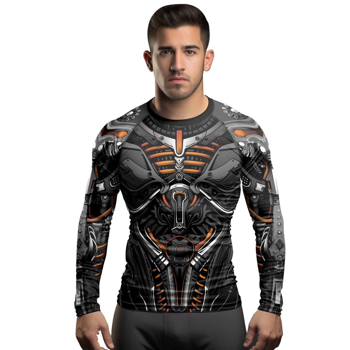 Rashninja Cyber Armor Vanguard Men's Long Sleeve Rash Guard

