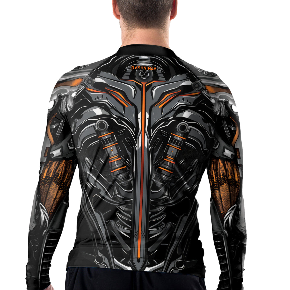 Road Rash Armor Rashninja Cyber Armor Vanguard Men's Long Sleeve Rash Guard