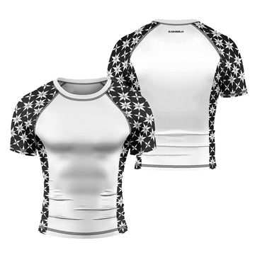 Rashninja Camouflage White Fusion Men's Long Sleeve Rash Guard