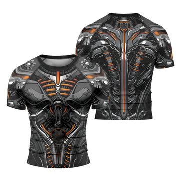 Rashninja Cyber Armor Vanguard Men's Short Sleeve Rash Guard

