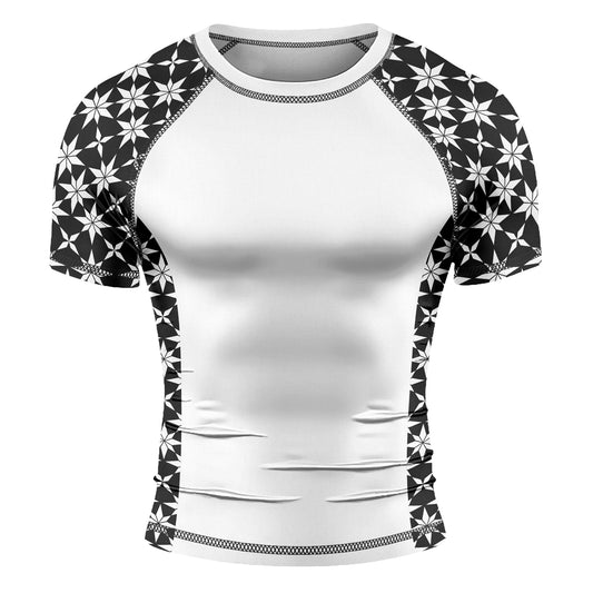 Rashninja Camouflage White Fusion Men's Long Sleeve Rash Guard
