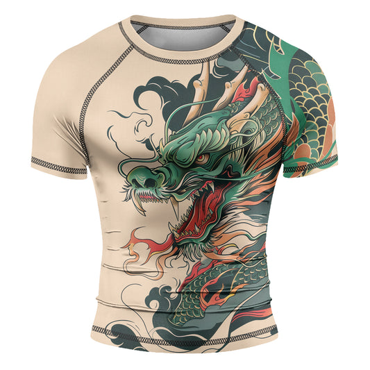 Rashninja Dragon Ascent Glory Men's Short Sleeve Rash Guard