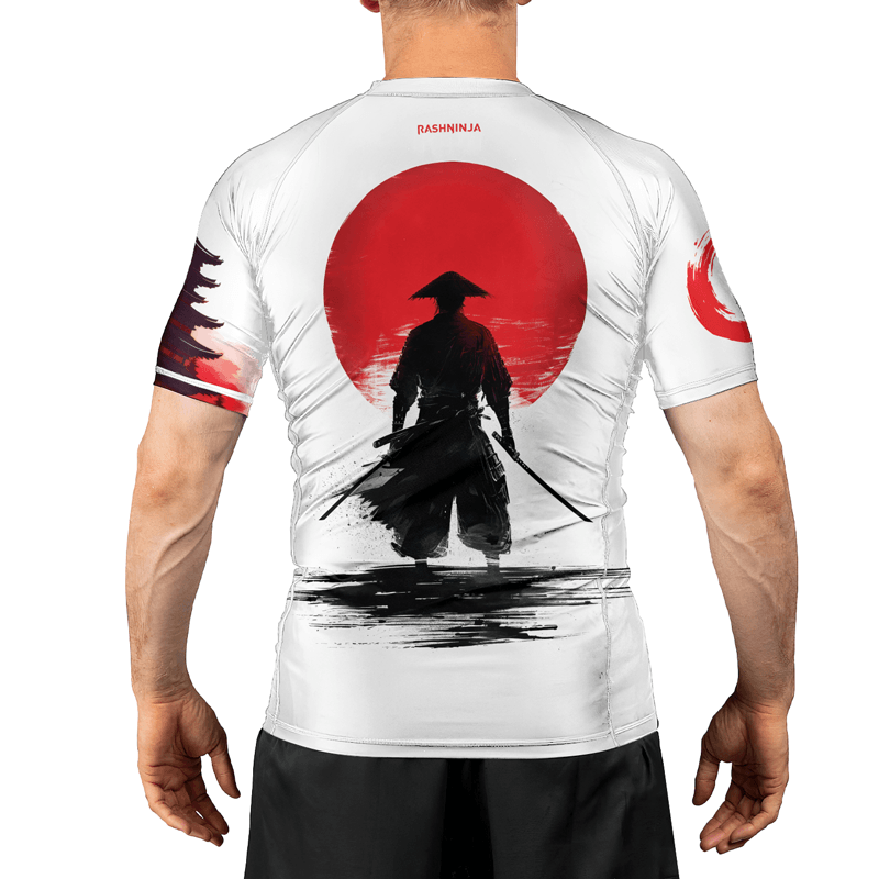 Rashninja Legendary Samurai Warrior Men's Short Sleeve Rash Guard - Rashninja LLC