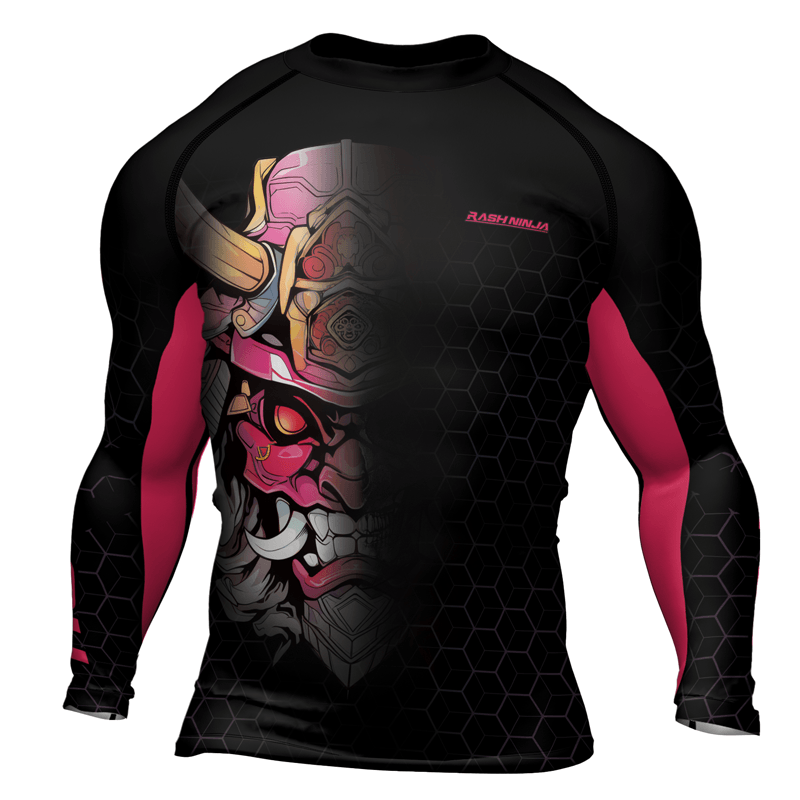 Rashninja Fear the Oni Men's Long Sleeve Rash Guard | Fightwear