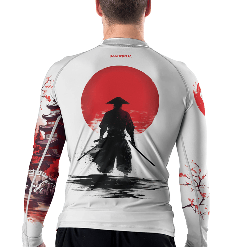 Rashninja Legendary Samurai Warrior Men's Long Sleeve Rash Guard - Rashninja LLC