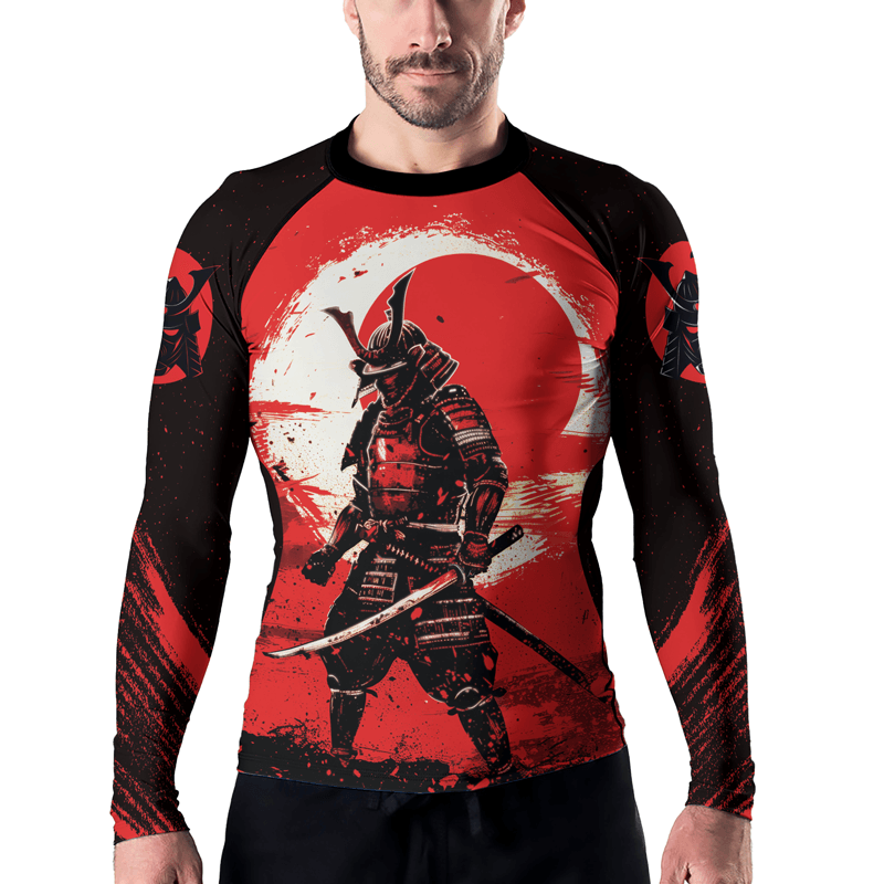 Rashninja Blade of the Samurai Men's Long Sleeve Rash Guard - Rashninja LLC