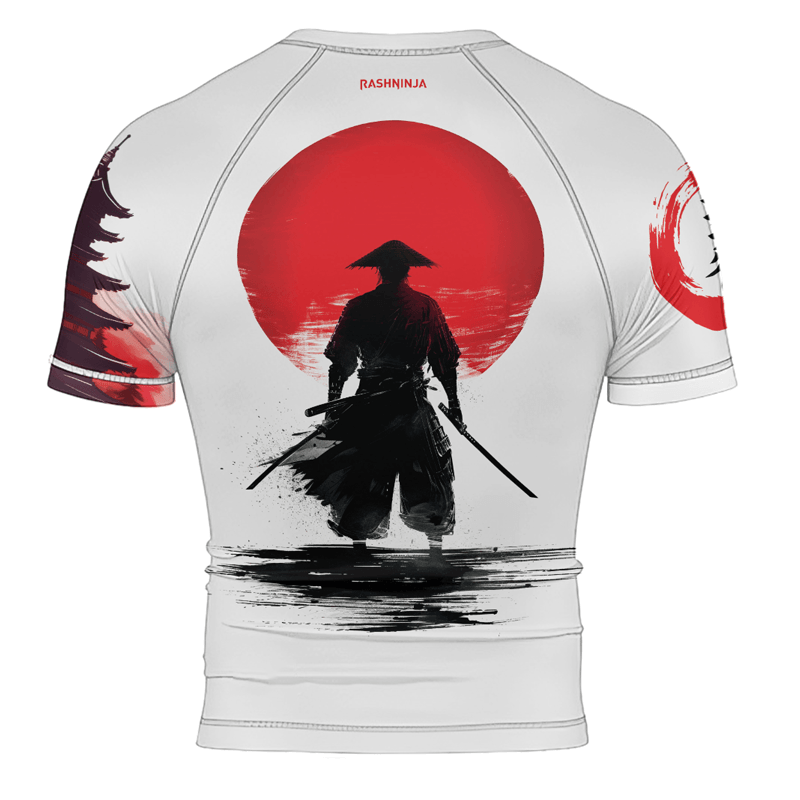 Rashninja Legendary Samurai Warrior Men's Short Sleeve Rash Guard - Rashninja LLC