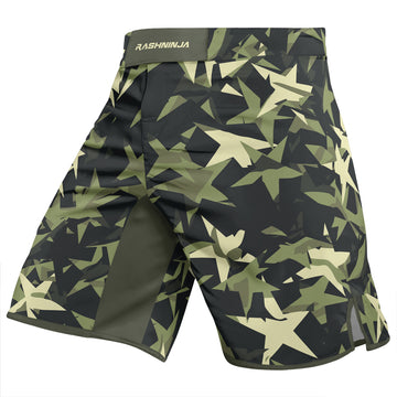 Rashninja Camouflage Star Mirage Men's Fight Shorts