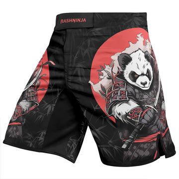 Rashninja Panda Samurai Blade Men's Fight Shorts