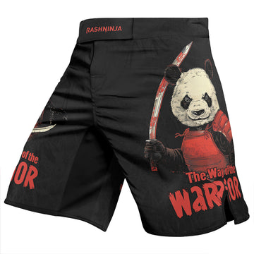 Rashninja Panda the Way of the Warrior Mastery Men's Fight Shorts