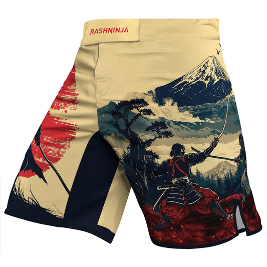 Rashninja Samurai Red Dawn Men's Fight Shorts