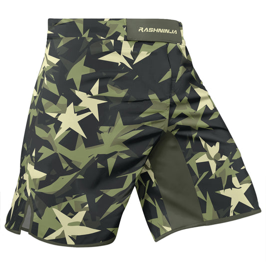Rashninja Camouflage Star Mirage Men's Fight Shorts