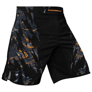 Rashninja Cyber Storm Marble Men's Fight Shorts