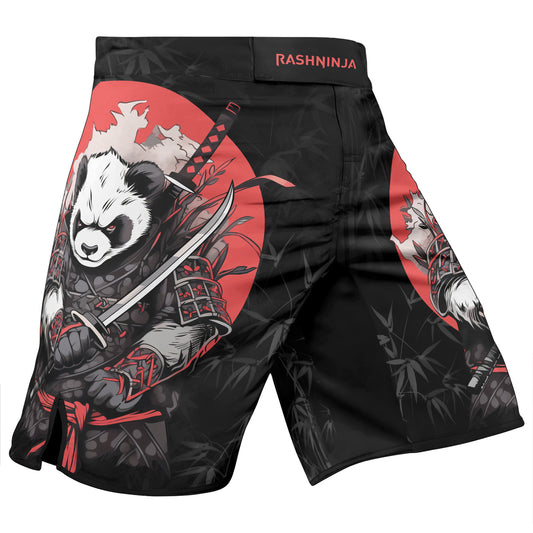 Rashninja Panda Samurai Blade Men's Fight Shorts