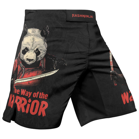 Rashninja Panda the Way of the Warrior Mastery Men's Fight Shorts