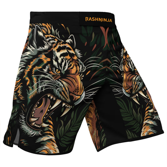 Rashninja Roaring Tiger Jungle Men's Fight Shorts