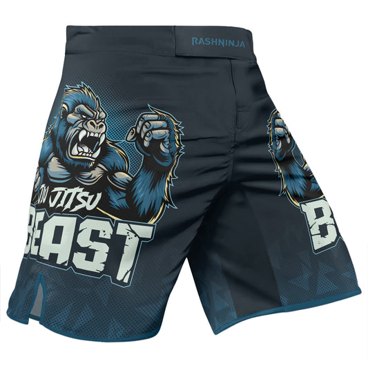 Rashninja Gorilla Blue Titan Men's Fight Shorts