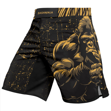 Rashninja Gorilla Jungle King Men's Fight Shorts