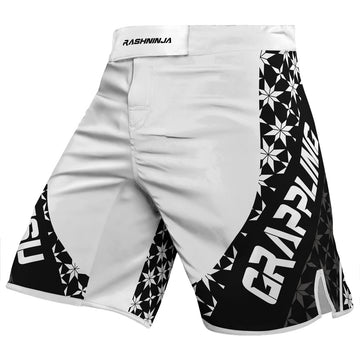 Rashninja Camouflage White Fusion Men's Fight Shorts