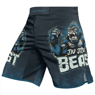 Rashninja Gorilla Blue Titan Men's Fight Shorts