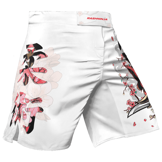 Rashninja Oni Blossom Fusion Men's Fight Shorts - Rashninja LLC