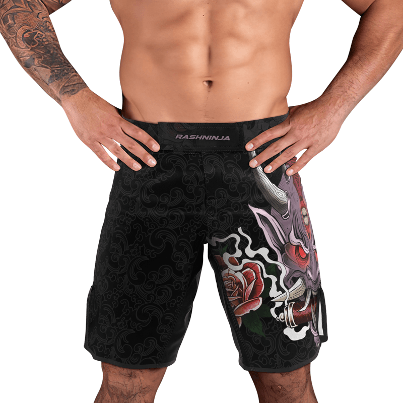 Rashninja Oni's Strength Men's Fight Shorts - Rashninja LLC