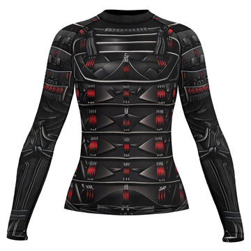 Rashninja Samurai Iron Armor Women's Long Sleeve Rash Guard