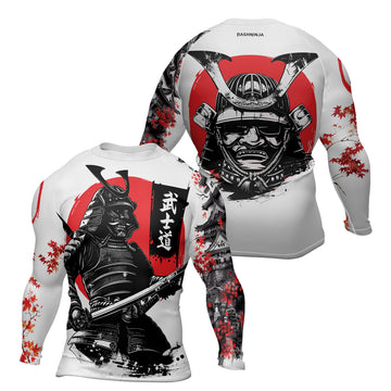 Rashninja Samurai Bushido Ink Men's Long Sleeve Rash Guard
