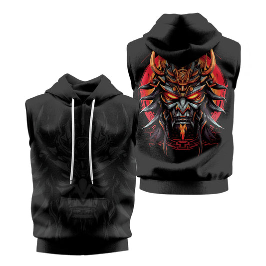 Rashninja Cyber Oni Chronicles Sleeveless Hoodie | Sleeveless Hoodie