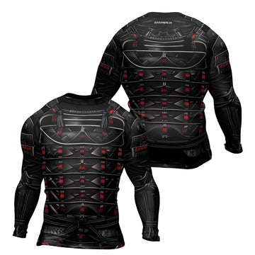 Rashninja Samurai Iron Armor Men's Long Sleeve Rash Guard