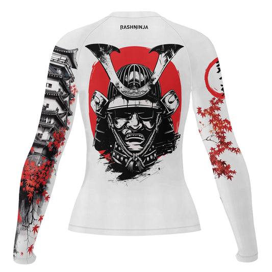 Rashninja Samurai Bushido Ink Women's Long Sleeve Rash Guard