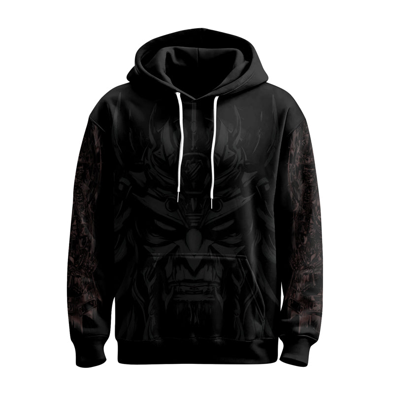 Rashninja Cyber Oni Chronicles AOP Hoodie | Samurai Style Hoodie