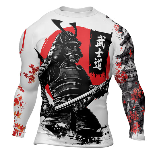 Rashninja Samurai Bushido Ink Men's Long Sleeve Rash Guard