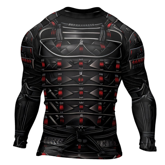 Rashninja Samurai Iron Armor Men's Long Sleeve Rash Guard