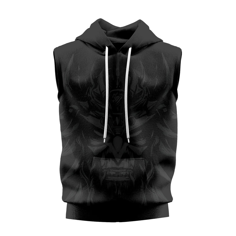 Rashninja Cyber Oni Chronicles Sleeveless Hoodie | Sleeveless Hoodie