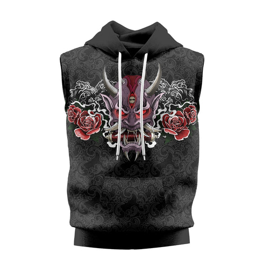 Rashninja Oni's Strength Sleeveless Hoodie | MMA Sleeveless Hoodie