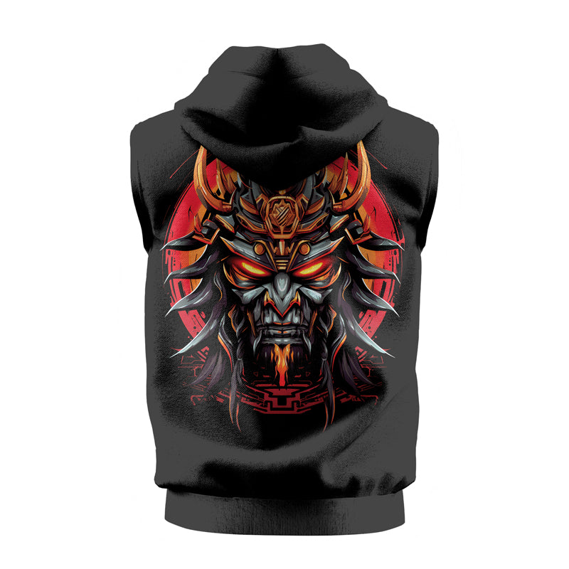 Rashninja Cyber Oni Chronicles Sleeveless Hoodie | Sleeveless Hoodie