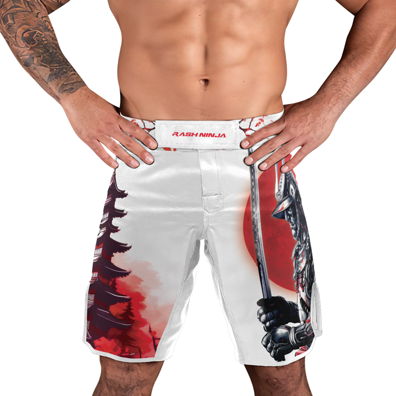 Rashninja Legendary Samurai Warrior Men's Fight Shorts